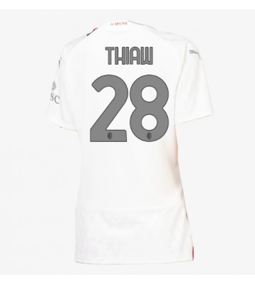 AC Milan Malick Thiaw #28 Segunda Equipación Mujer 2023-24 Manga Corta